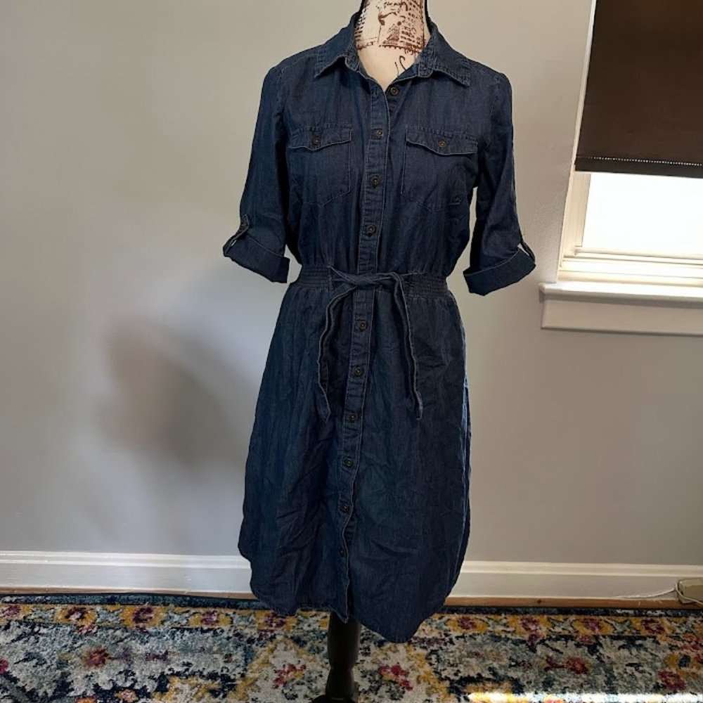 Millennium Mini Denim Dress - Size S